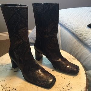 Via Spiga Snakeskin Boots